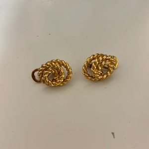 Napier gold earrings
